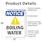 Signmission Boiling Water Sign With Symbol, 12 in W x Rectangle, Vinyl Decal OS-2PACK-NS-D-1218-V-10377 - alternate 2